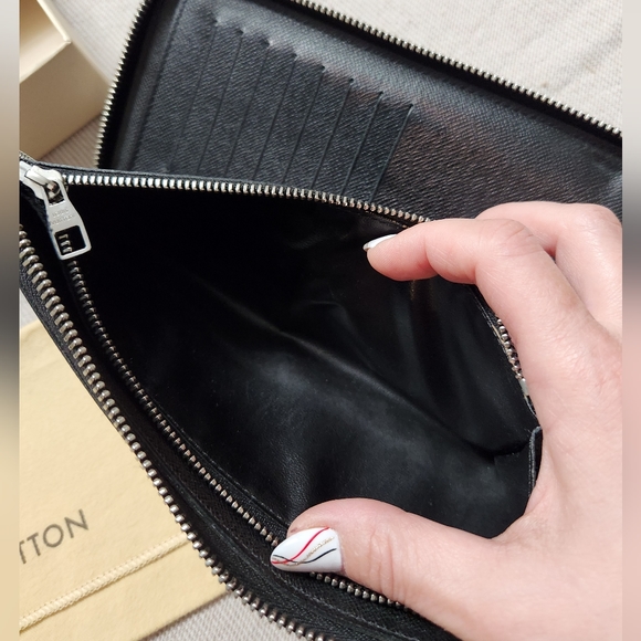 LOUIS VUITTON Damier Graphite Vertical Zippy Wallet EUC - Picture 10 of 13